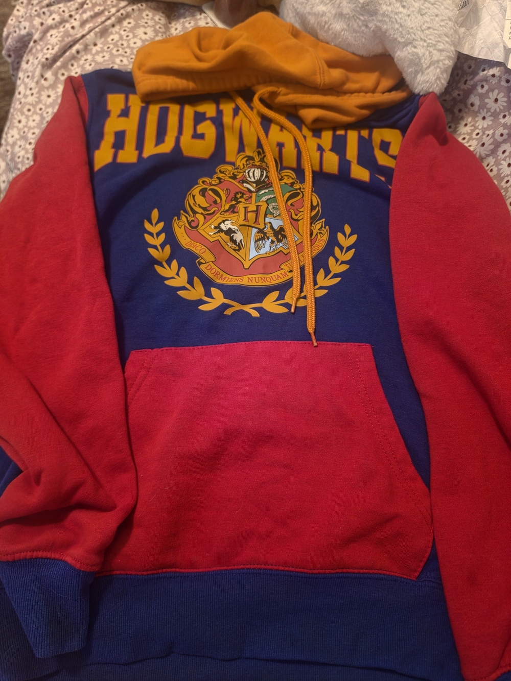 Hogwarts Colorblock Zip-Up Hoodie - Blue, Red & Gold